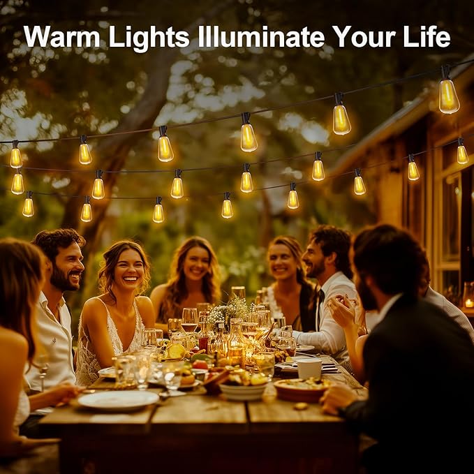 Outdoor String Led Patio Lights - 200Ft 60M Outside Waterproof Light ST38