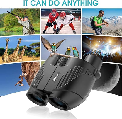 20x25 Binoculars for Adults and Kids, High Power Easy Focus Compact Binoculars with Low Light Vision for Bird Watching and Travel