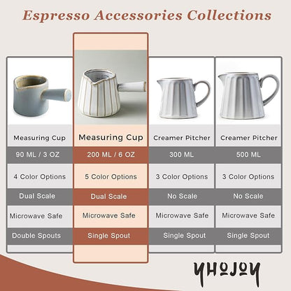 Ceramic Espresso Cups, Espresso Measuring Cup