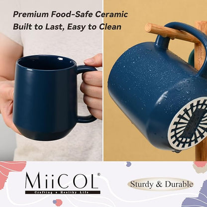 Miicol Ceramic Coffee Mug, 16 oz Large Coffee Cup, Tea Mug