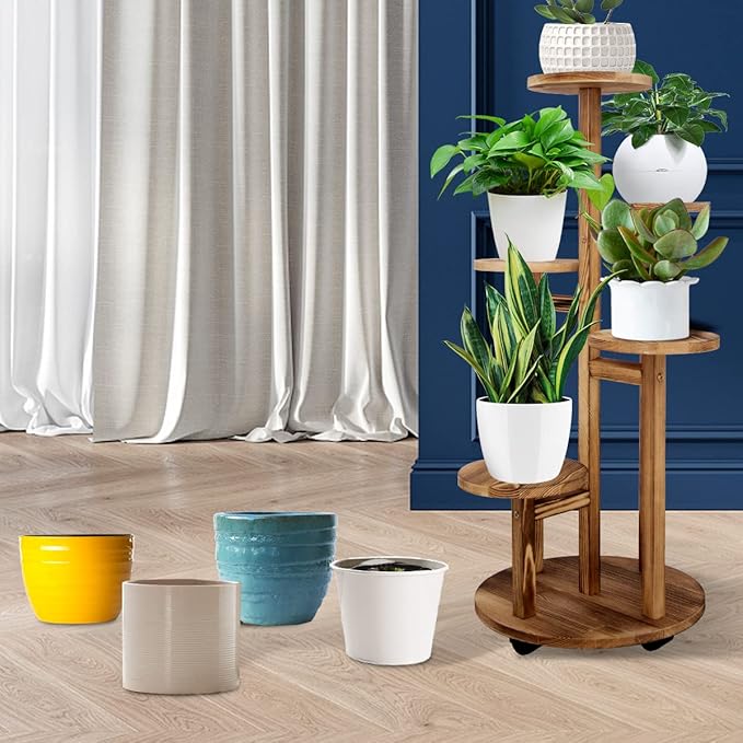 GEEBOBO 5 Tiered Tall Plant Stand
