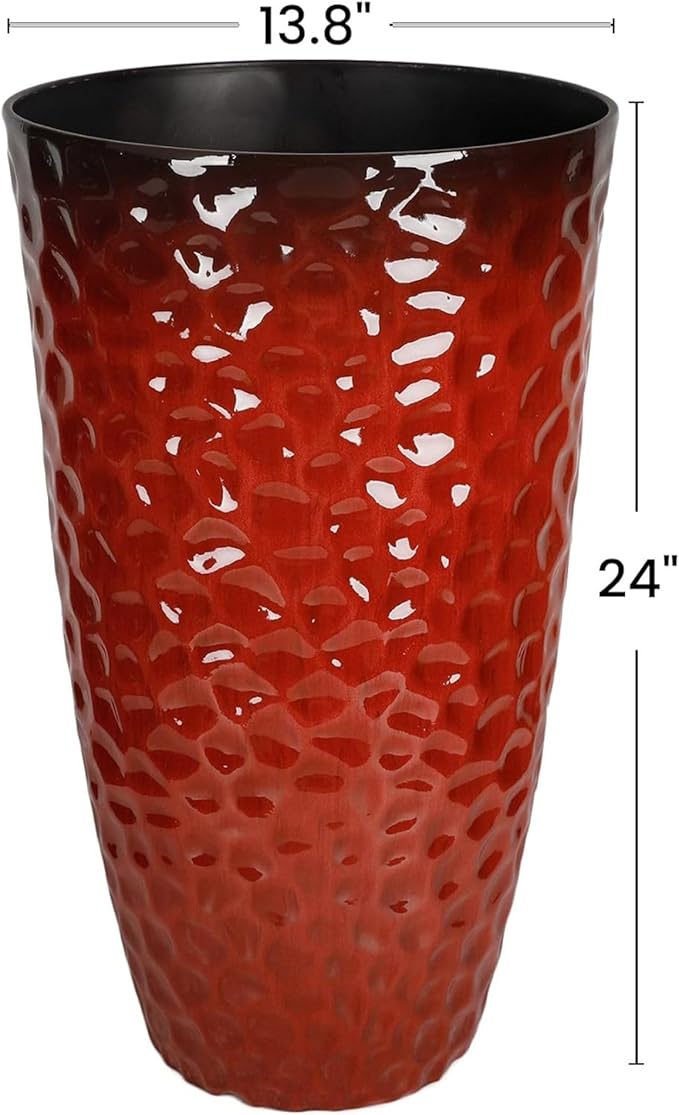 Worth 2 Pack 24" Tall Large Plastic Planter