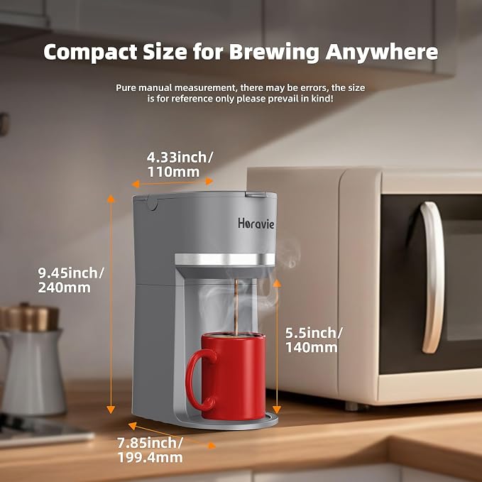 Horavie Mini Single Serve Coffee Maker