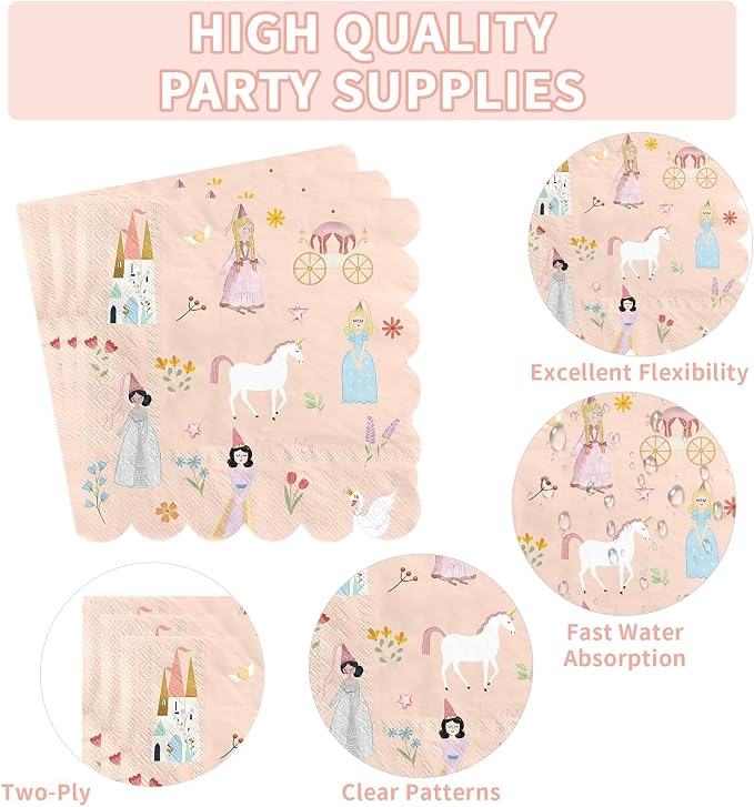 250Pcs Princess Birthday Party Decorations