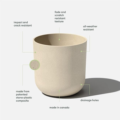 Veradek Round Lima Plastic Planter Pots