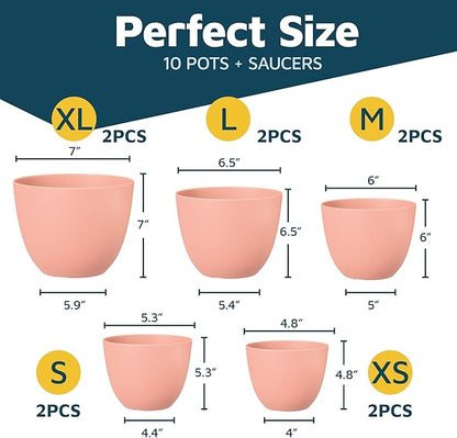Planter Pots with Drainage Holes