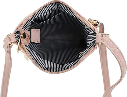 DELUXITY Crossbody Purse Bag Shoulder Bag Multi Pocket Zipper Purse | Mint