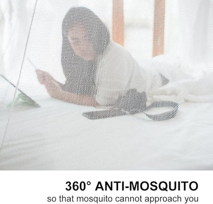 Pop-Up Mosquito Net Tent for Beds, Portable Folding Design with Net Bottom Bedroom and Outdoor Trip for Baby Adults, Easy to Install and Wash for Twin to King Size Bed 79 x71x59 inch (A)