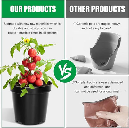 40 Pack 4 Inch Plant Nursery Pots