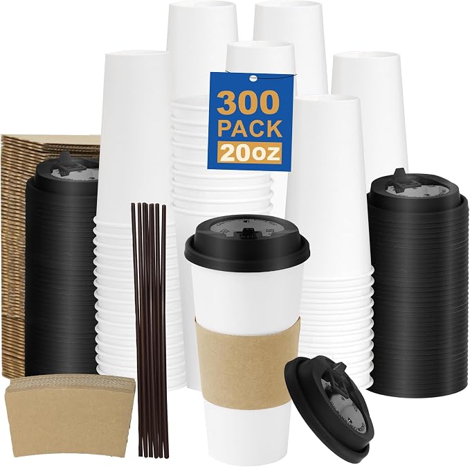 20 oz 300 Pack Coffee Cups