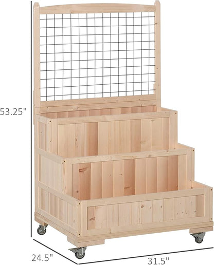 Outsunny 3-Tiers Raised Garden Bed