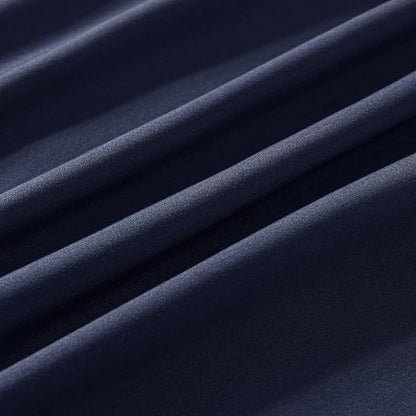 Bed Skirt Queen Size Ruffled Bed Skirt with Split Corners, 18 Inch Drop Dust Ruffle Bed Skirt with Platform, Blue (Queen - 18" Drop)