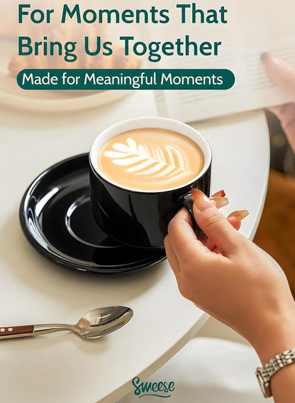 Sweese 8 Ounce Stackable Cappuccino Cups