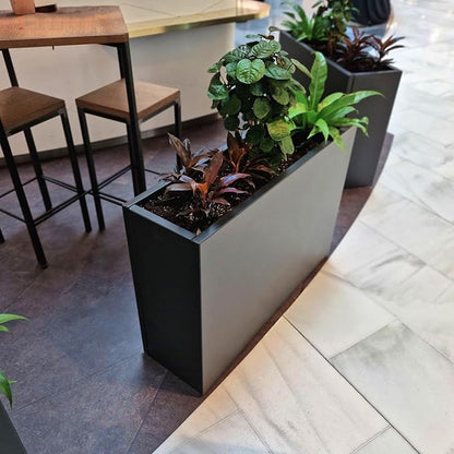 Galvanized Steel Metallic Heavy Planter
