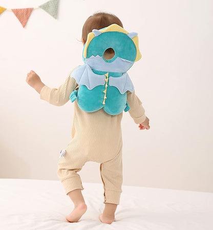 Feidoog Baby Head Protector Cushion Backpack with 3 Knee Pads for Walking & Crawling,Green