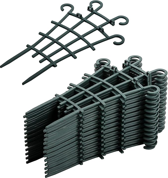 ZEAYEA 24 Pack Trellis for Potted Plants, Plastic Small Trellis for Pot