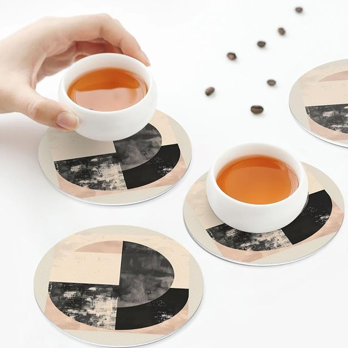Minimal Abstract Shapes Print Coasters