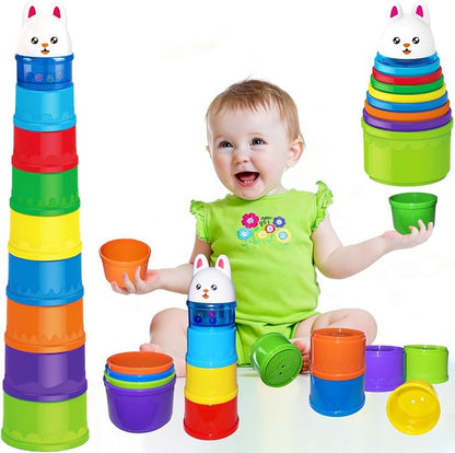 WEEJOYGAM Baby Stacking Cups, Nesting Stacking Toys