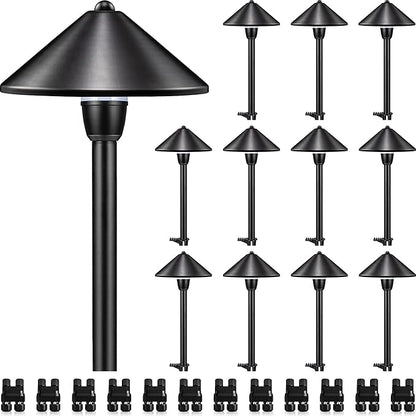 SUNVIE Low Voltage Landscape Lights 3W LED Pathway Lights Low Voltage 3000K