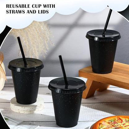 Uiifan 6 Pcs 16 oz Reusable Tumbler