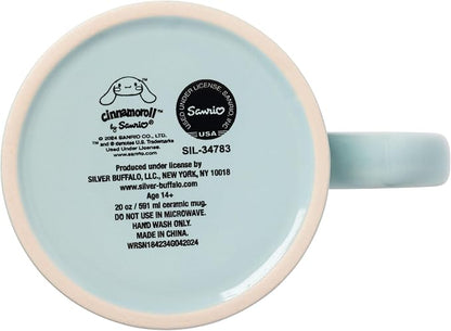 Silver Buffalo Sanrio Hello Kitty and Cinnamoroll Duo, Ceramic Mug, 20oz |