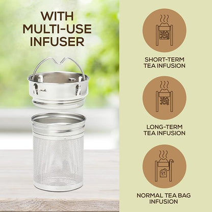 Leaflife Premium Bamboo Tea Infuser Bottle