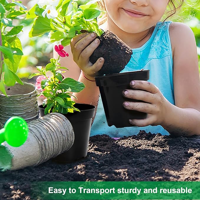 40 Pack 4 Inch Plant Nursery Pots