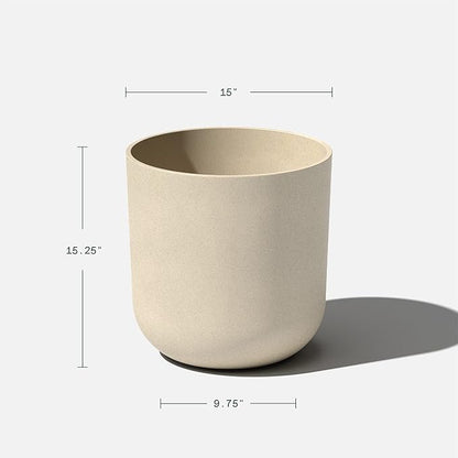 Veradek Round Lima Plastic Planter Pots