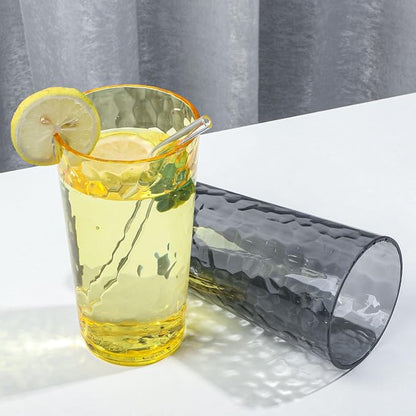 BPA-Free Plastic Tumblers 8 Pack | Reusable Dishwasher Safe | Stackable