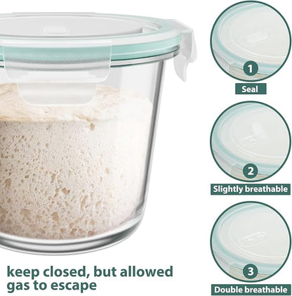 3 Cup/23oz Meal Prep Containers