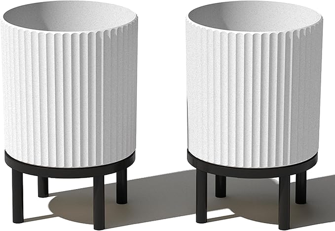 Veradek Demi Series Round Planter w/Stand