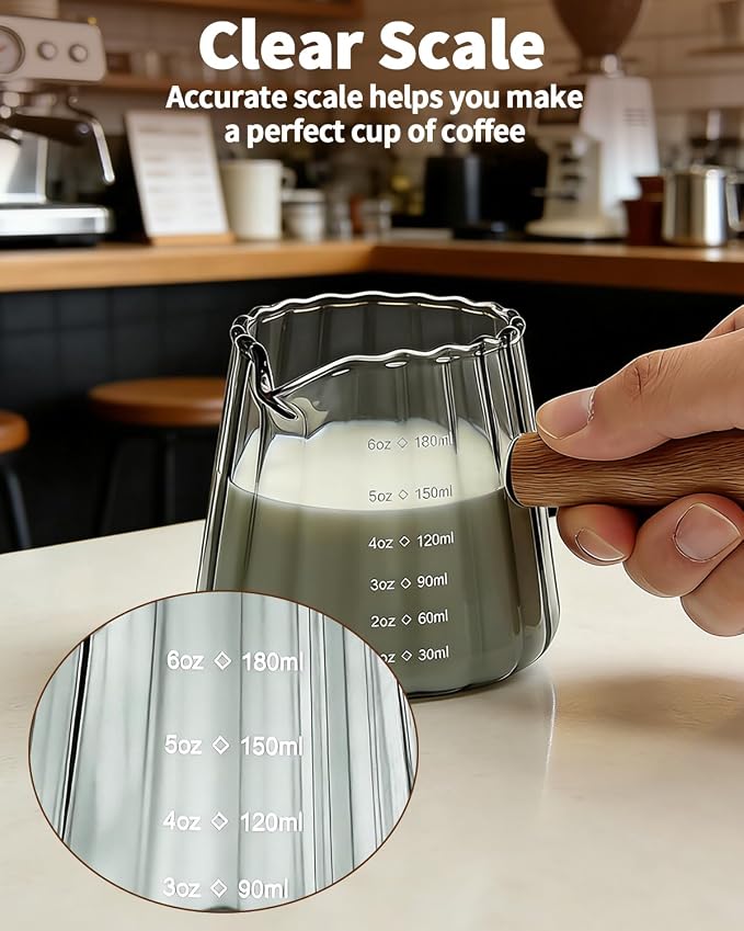Espresso Measuring Cup 6 Oz, Espresso Glass Cups