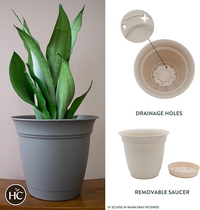 The HC Companies Eclipse Round Planter