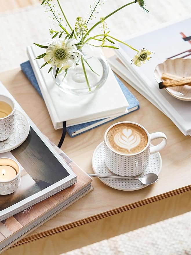 LE TAUCI 6 oz Stackable Cappuccino Cups
