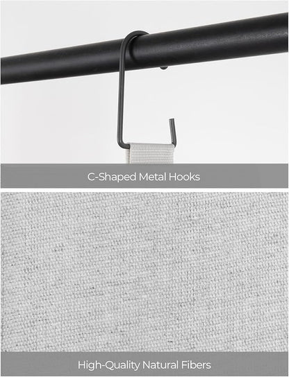 StorageWorks Hanging Closet Organizer, 3-Shelf Hanging Closet Shelves with Top Shelf, 19 ¾"W x 12" D x 31" H, Extra-Large Space, Light Grey