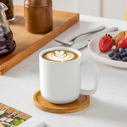 vancasso Porcelain Coffee Mugs Set, 12 oz Ceramic Coffee Cups