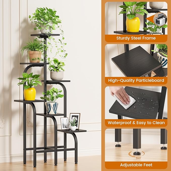 6 Tier Plant Stand Indoor, Plant Shelf