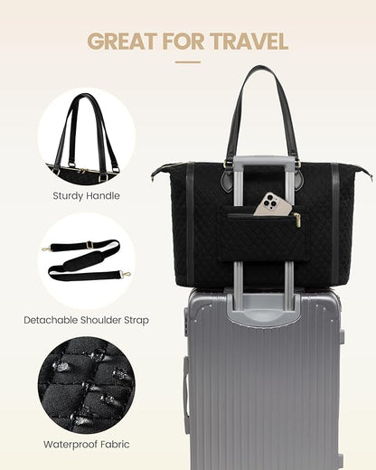 LOVEVOOK 4-in-1 Travel Weekender - Duffle, Carry On, Overnight & Toiletry Bag with Wet Pocket