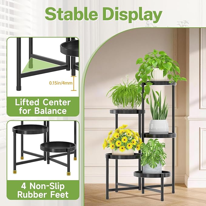 iDavosic.ly 5 Tier Large Plant Stand Indoor