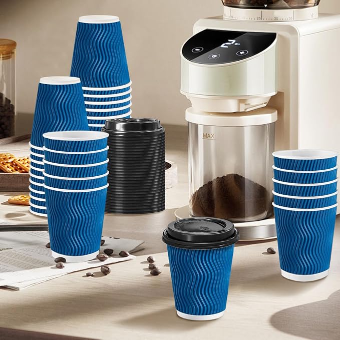 Clawsoff 100 Pack 8 oz Coffee Cups