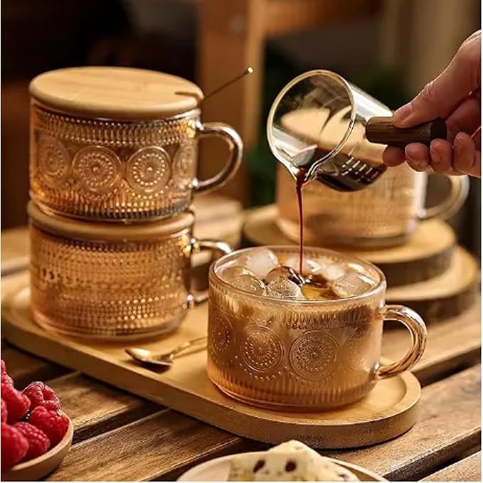 14 Oz Vintage Coffee Mugs Set, Beverages & Oats