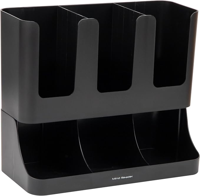 Mind Reader Condiment Station, 13 Inch Countertop Coffee Bar Organizer