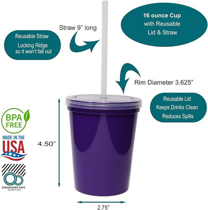 Rolling Sands 16 Oz. Reusable Plastic Stadium Cups