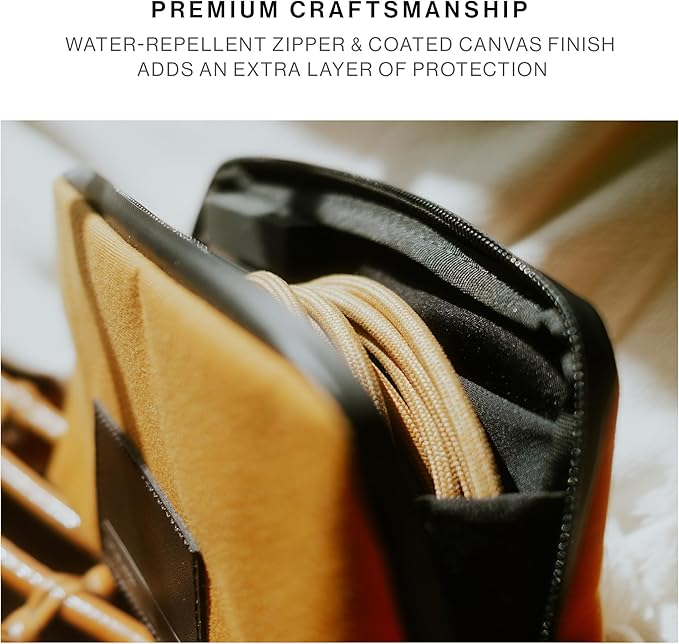 Native Union Stow Lite Organizer W.F.A Tech Organizer – Minimalist Travel Pouch Made of Recycled Materials for Everyday Accessory Storage & Protection – Stores Cables, Chargers & More (Navy)