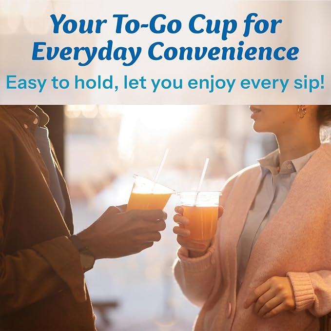 Homestockplus 100 Pack 12 oz BPA-Free Clear Plastic Cups