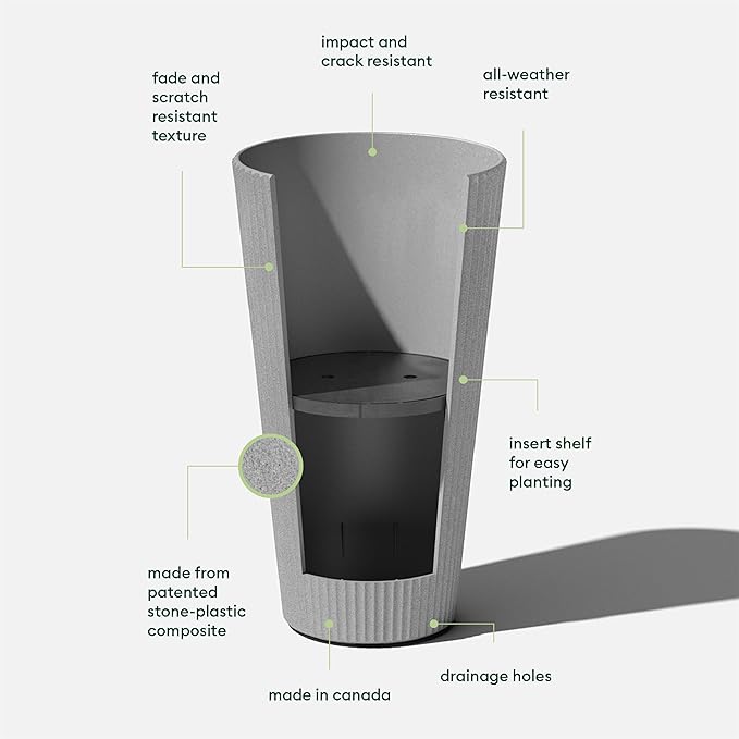 Veradek Demi Series Tall Planter