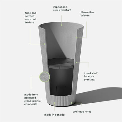 Veradek Demi Series Tall Planter