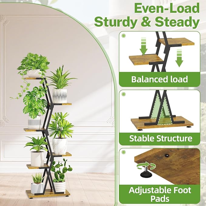 iDavosic.ly 5 Tier Indoor Plant Stand