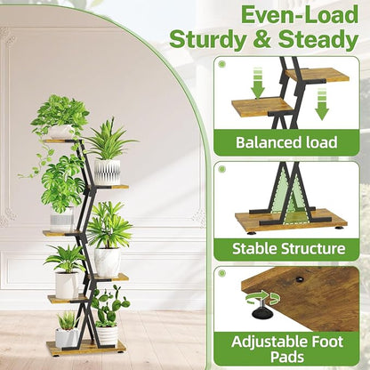 iDavosic.ly 5 Tier Indoor Plant Stand
