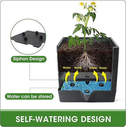 MQFORU 2 Packs Raised Garden Bed Tomato Planter